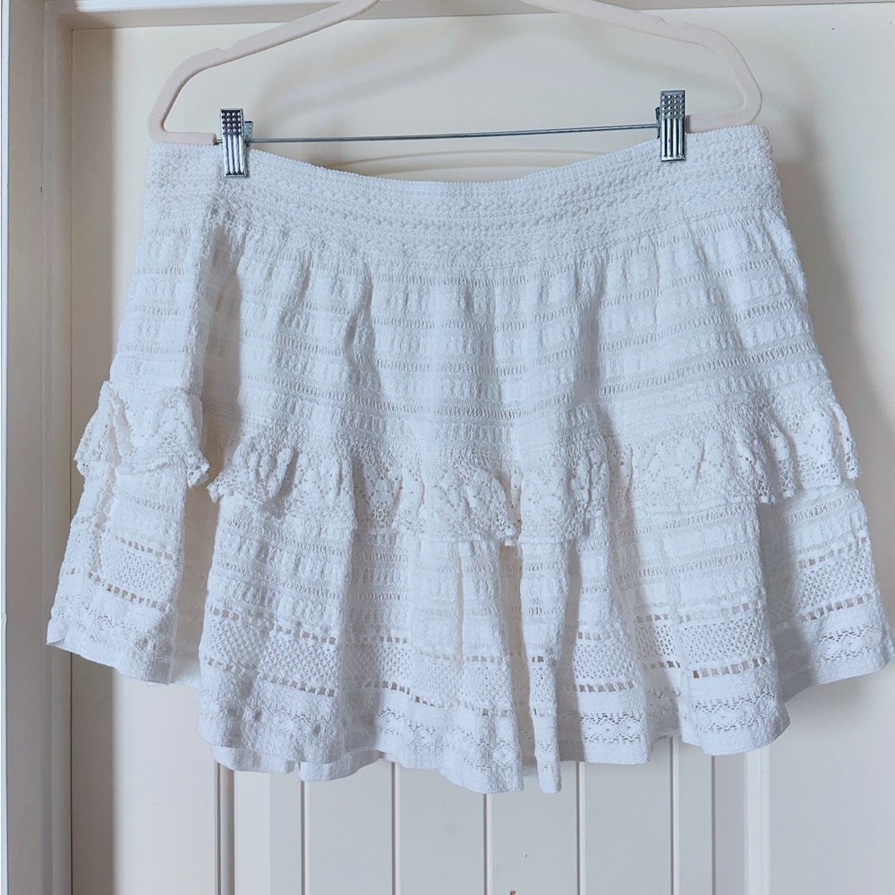 Aerie White Mini Skirt